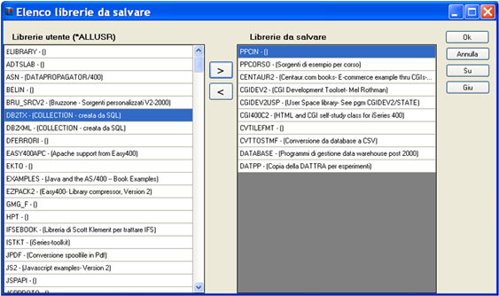 Backup400 - Scelta librerie backup400 fig3 Backup 400